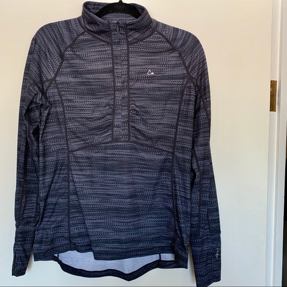 Merino Wool Blend 3/4 zip top